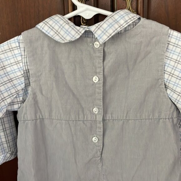 PETIT AMI Plaid Top with Jumpsuit Size 9M - Picture 5 of 10